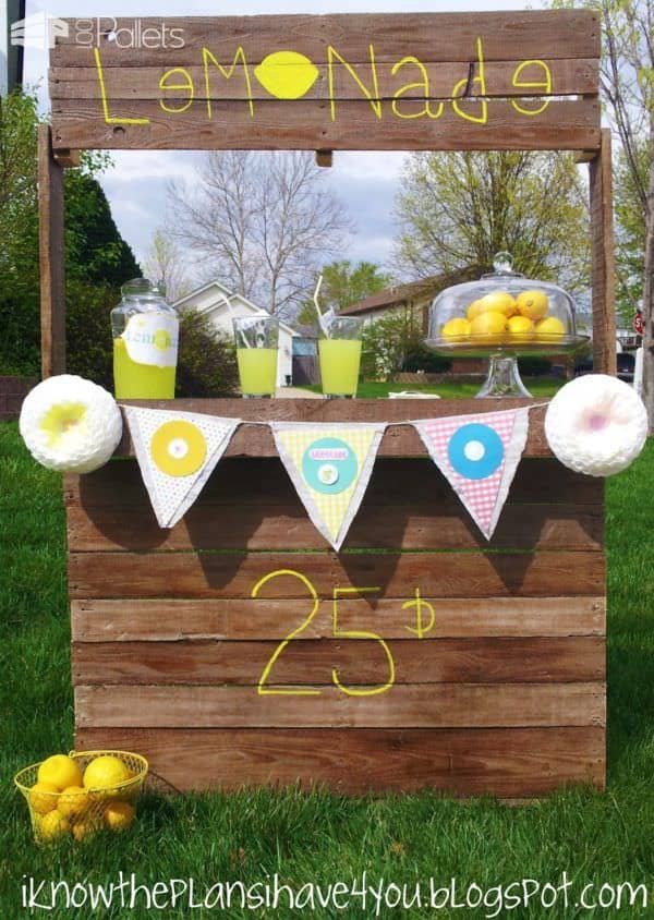 10 Lemonade Stands Made out of Repurposed Pallets Fun Pallet Crafts for Kids 10 Lemonade Stands Made out of Repurposed Pallets Fun Pallet Crafts for Kids
