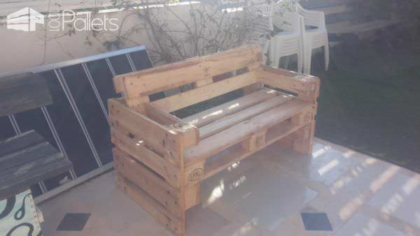 3-pallet Patio Bench Pallet Benches, Pallet Chairs & Stools 3-pallet Patio Bench Pallet Benches, Pallet Chairs & Stools