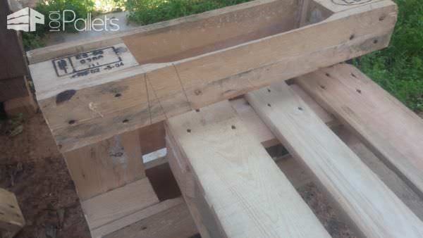 3-pallet Patio Bench Pallet Benches, Pallet Chairs & Stools 