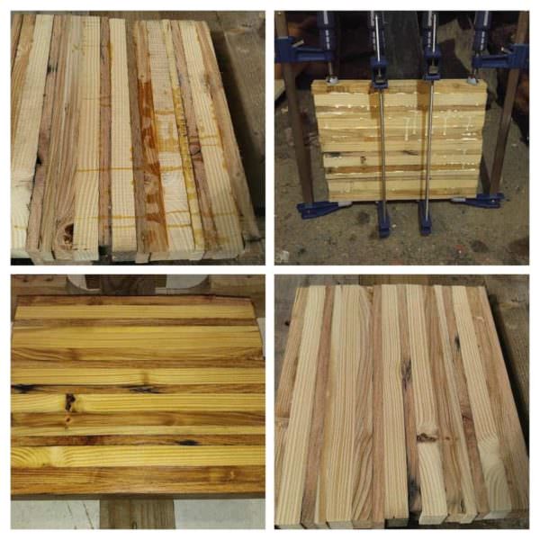 Glued Wood Strip Table/Chopping Block Inspiration Pallet Desks & Pallet Tables Pallet Home Accessories Glued Wood Strip Table/Chopping Block Inspiration Pallet Desks & Pallet Tables Pallet Home Accessories