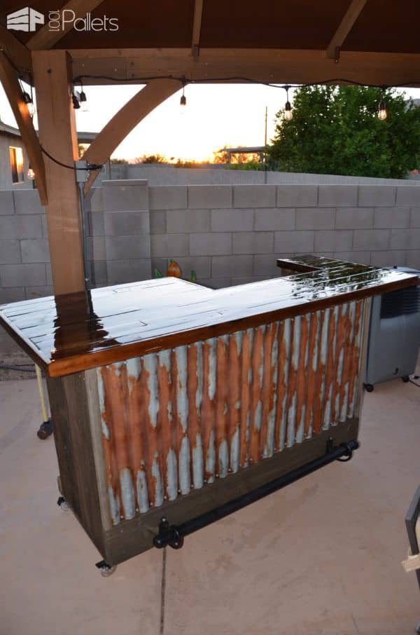 Gorgeous Pallet Wood Rolling Bar Pallet Bars Gorgeous Pallet Wood Rolling Bar Pallet Bars