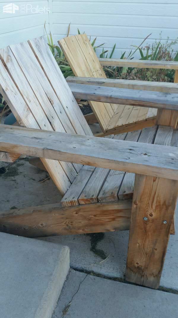 Pallet Adirondack Chair Set Pallet Benches, Pallet Chairs & Stools Pallet Adirondack Chair Set Pallet Benches, Pallet Chairs & Stools