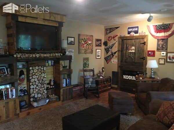 Pallet and Log Entertainment Center Pallet Bookcases & Bookshelves Pallet TV Stands & Racks Pallet Wall Decor & Pallet Painting Pallet and Log Entertainment Center Pallet Bookcases & Bookshelves Pallet TV Stands & Racks Pallet Wall Decor & Pallet Painting
