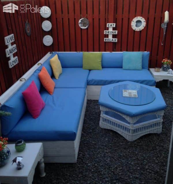 Pallet Corner Garden Lounge Set Lounges & Garden Sets Pallet Corner Garden Lounge Set Lounges & Garden Sets