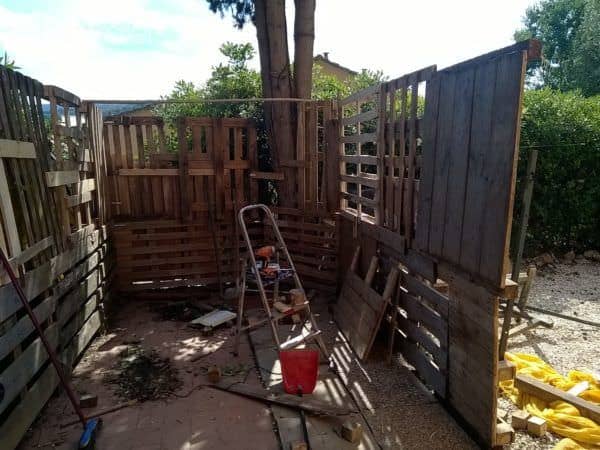 Pallet Motorcycle Garage/Tool Storage Shed Pallet Sheds, Cabins, Huts & Playhouses Pallet Motorcycle Garage/Tool Storage Shed Pallet Sheds, Cabins, Huts & Playhouses