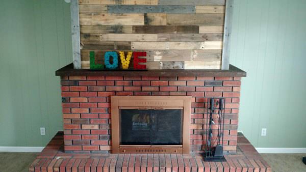 Pallet Wood Fireplace Pallet Wall Decor & Pallet Painting Pallet Wood Fireplace Pallet Wall Decor & Pallet Painting