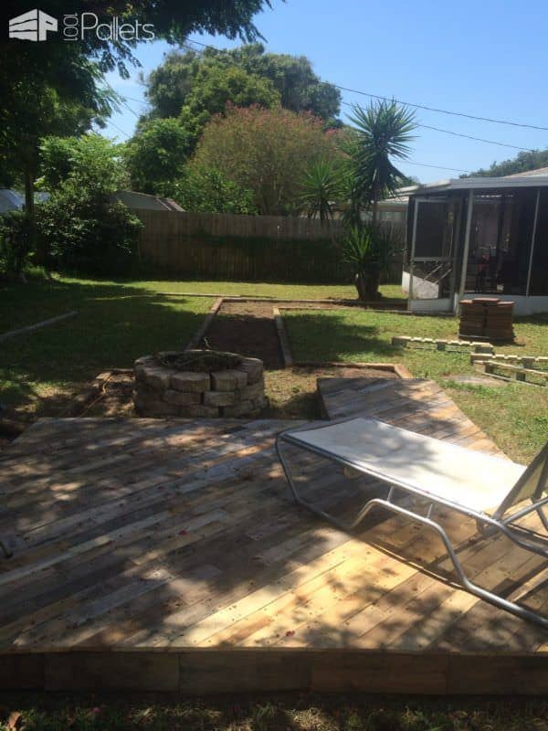 Patio Deck Out Of 25 Wooden Pallets Pallet Floors & Decks Pallet Terraces & Pallet Patios Patio Deck Out Of 25 Wooden Pallets Pallet Floors & Decks Pallet Terraces & Pallet Patios