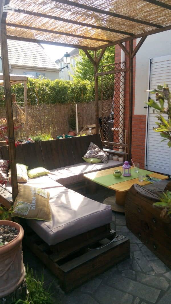 Pergola Addition to Our Pallet Lounge Set Lounges & Garden Sets Pallet Terraces & Pallet Patios Pergola Addition to Our Pallet Lounge Set Lounges & Garden Sets Pallet Terraces & Pallet Patios