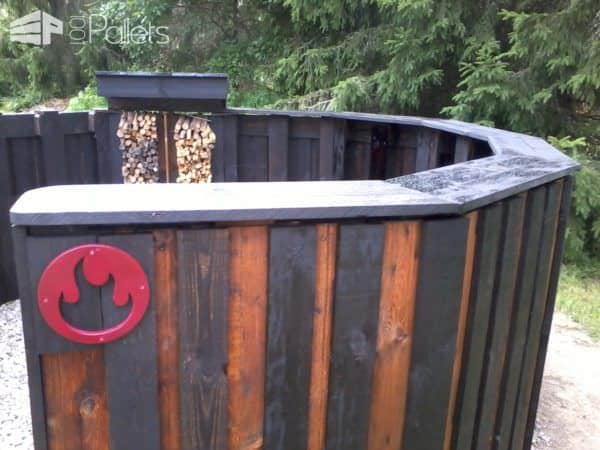 Unique Circular Euro Pallet Fire Pit Pallet Sheds, Cabins, Huts & Playhouses Unique Circular Euro Pallet Fire Pit Pallet Sheds, Cabins, Huts & Playhouses