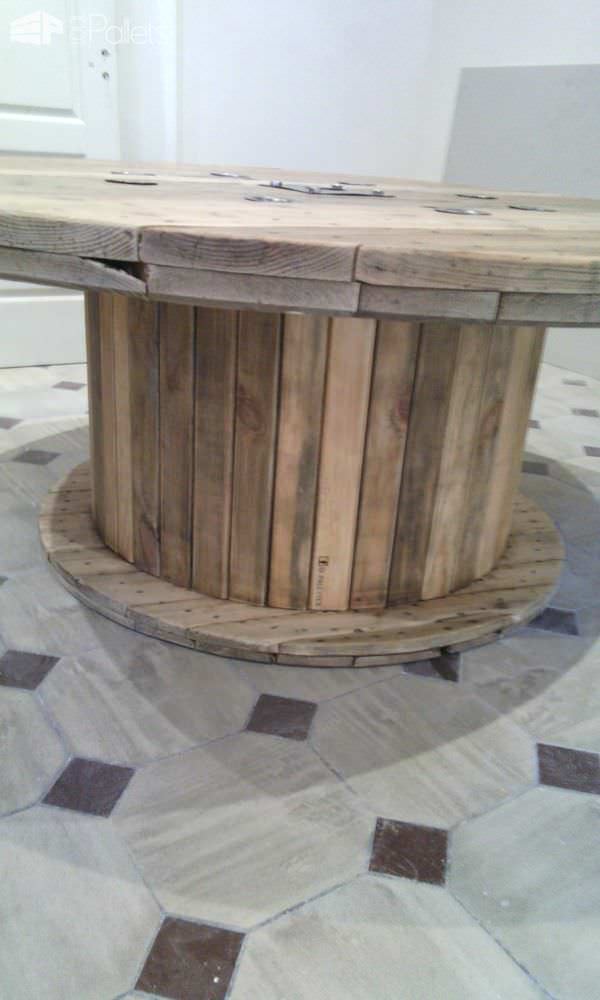 Upcycled Spool Table Pallet Desks & Pallet Tables Upcycled Spool Table Pallet Desks & Pallet Tables