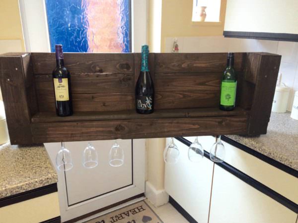 Fast, Easy Pallet Wine Rack Under One Hour Pallet Shelves & Pallet Coat Hangers Fast, Easy Pallet Wine Rack Under One Hour Pallet Shelves & Pallet Coat Hangers