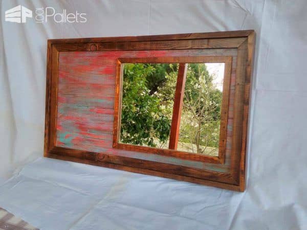 Industrial-chic Pallet Mirror Pallet Wall Decor & Pallet Painting Industrial-chic Pallet Mirror Pallet Wall Decor & Pallet Painting