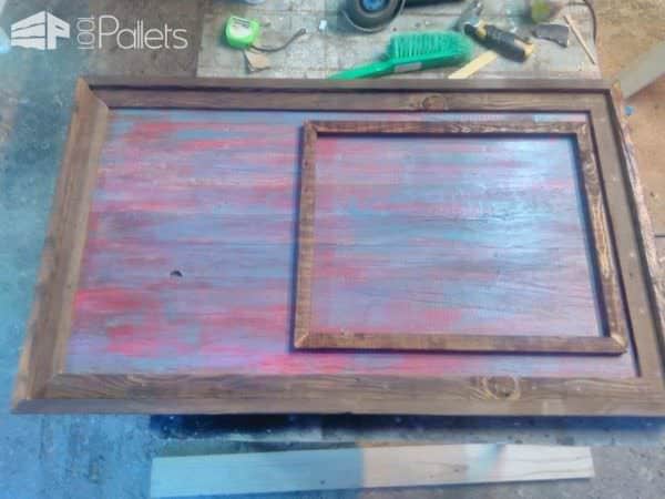 Industrial-chic Pallet Mirror Pallet Wall Decor & Pallet Painting Industrial-chic Pallet Mirror Pallet Wall Decor & Pallet Painting