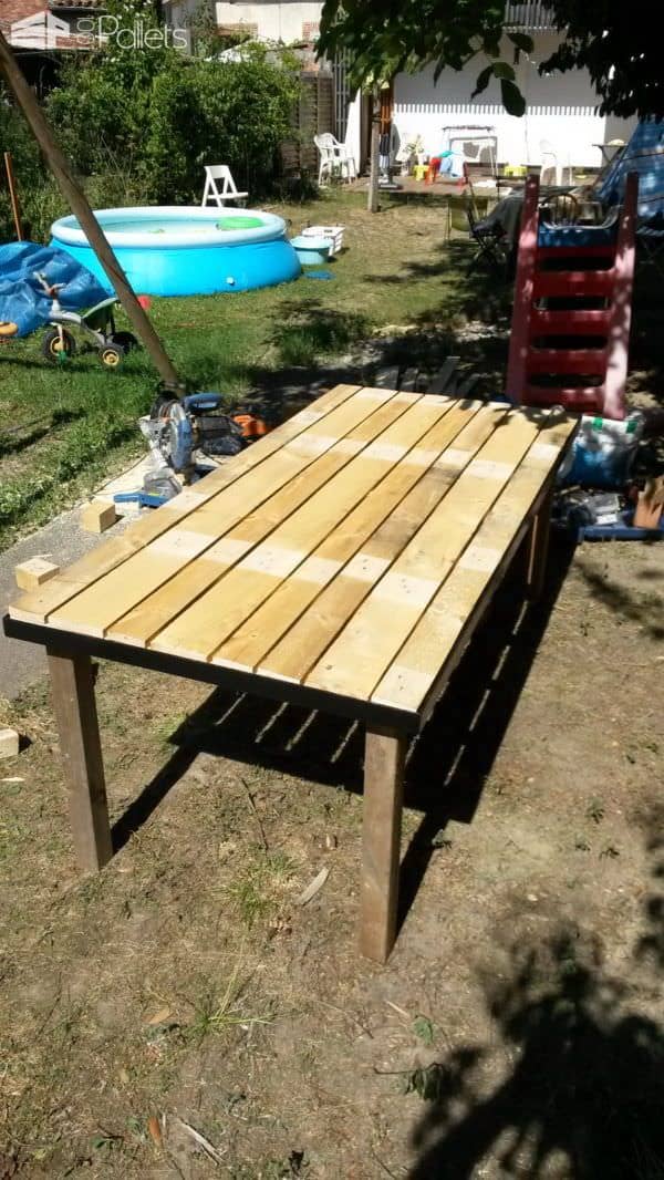 Iron Bed Frame Pallet Garden Table Pallet Desks & Pallet Tables Pallets in the Garden Iron Bed Frame Pallet Garden Table Pallet Desks & Pallet Tables Pallets in the Garden