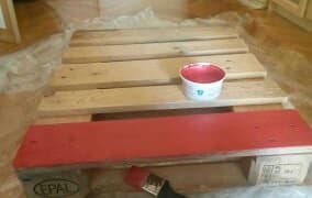 Red Decoupage Pallet Coffee Table Pallet Coffee Tables Red Decoupage Pallet Coffee Table Pallet Coffee Tables