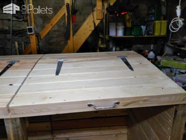 Stylish Pallet Trash/Recycling Bin Shed – Cache Poubelle Pallet Boxes & Chests Pallet Sheds, Cabins, Huts & Playhouses Stylish Pallet Trash/Recycling Bin Shed – Cache Poubelle Pallet Boxes & Chests Pallet Sheds, Cabins, Huts & Playhouses