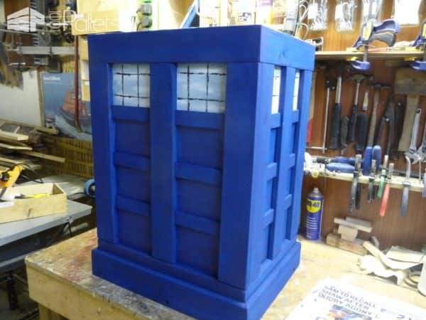 The Pallet Tardis Firewood Box Pallet Boxes & Chests The Pallet Tardis Firewood Box Pallet Boxes & Chests