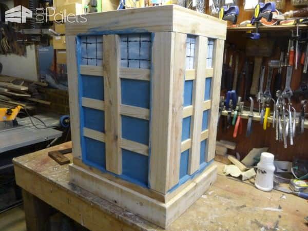 The Pallet Tardis Firewood Box Pallet Boxes & Chests The Pallet Tardis Firewood Box Pallet Boxes & Chests