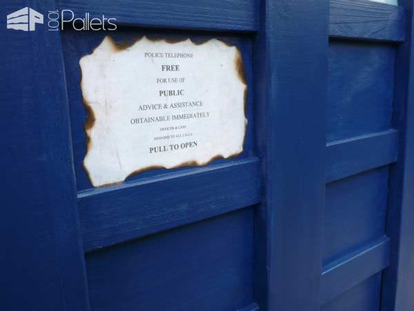 The Pallet Tardis Firewood Box Pallet Boxes & Chests The Pallet Tardis Firewood Box Pallet Boxes & Chests