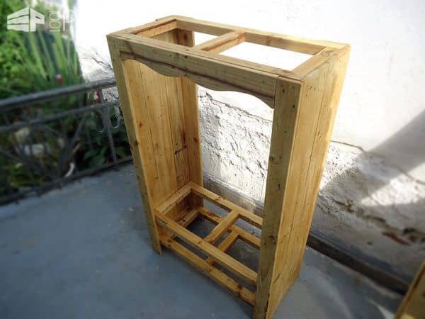 Attractive Pallet Shelving Unit Plus Bottom Drawer Pallet Cabinets & Wardrobes Attractive Pallet Shelving Unit Plus Bottom Drawer Pallet Cabinets & Wardrobes