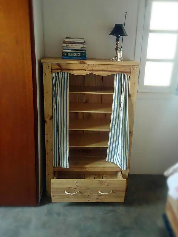Attractive Pallet Shelving Unit Plus Bottom Drawer Pallet Cabinets & Wardrobes Attractive Pallet Shelving Unit Plus Bottom Drawer Pallet Cabinets & Wardrobes