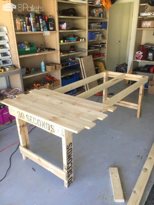 Beautiful 30 Seconds Pallet Gamers Table Pallet Desks & Pallet Tables Beautiful 30 Seconds Pallet Gamers Table Pallet Desks & Pallet Tables