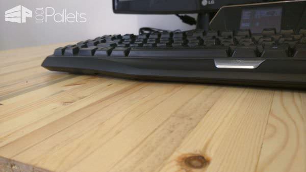 Butcher Block Style Pallet Computer Desk Pallet Desks & Pallet Tables Butcher Block Style Pallet Computer Desk Pallet Desks & Pallet Tables