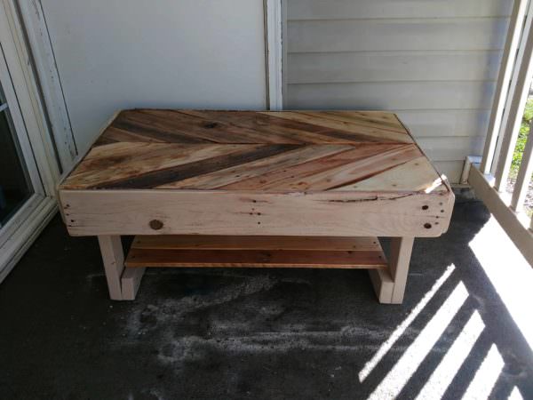 Chevron Design Pallet Coffee Table Pallet Coffee Tables Chevron Design Pallet Coffee Table Pallet Coffee Tables