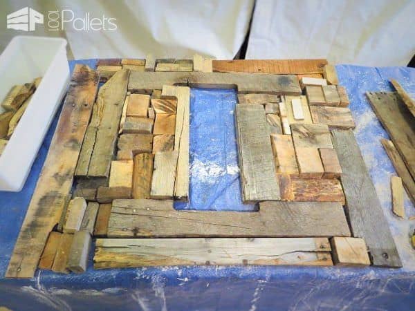 Crazy Quilt Style Pallet Dining Table Pallet Desks & Pallet Tables Crazy Quilt Style Pallet Dining Table Pallet Desks & Pallet Tables