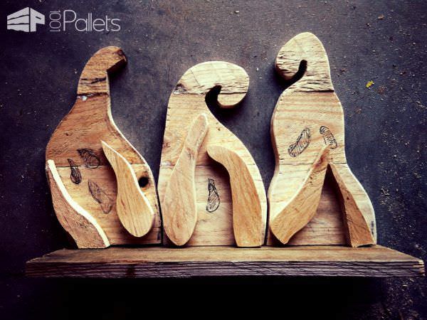 Hear, Speak, See No Evil Pallet Ghosts Pallet Home Accessories Hear, Speak, See No Evil Pallet Ghosts Pallet Home Accessories