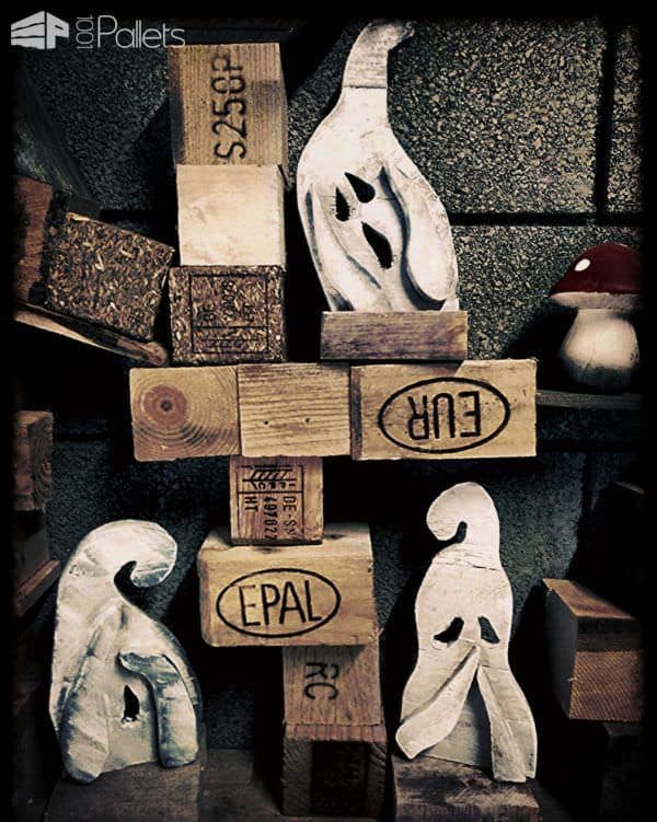 Hear, Speak, See No Evil Pallet Ghosts Pallet Home Accessories Hear, Speak, See No Evil Pallet Ghosts Pallet Home Accessories
