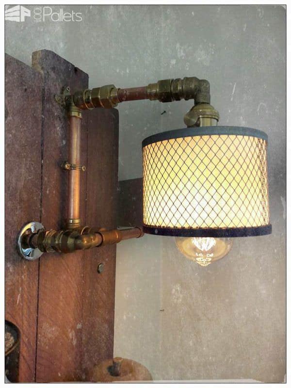 Industrial Chic Pallet Wall Art Panel Pallet Lamps & Lights Pallet Wall Decor & Pallet Painting Industrial Chic Pallet Wall Art Panel Pallet Lamps & Lights Pallet Wall Decor & Pallet Painting