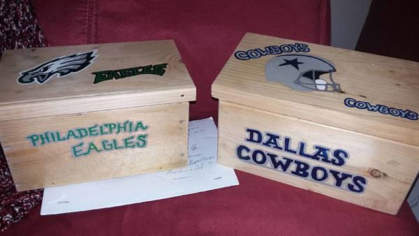 Seeing Double Pallet Football Boxes Pallet Boxes & Chests Seeing Double Pallet Football Boxes Pallet Boxes & Chests