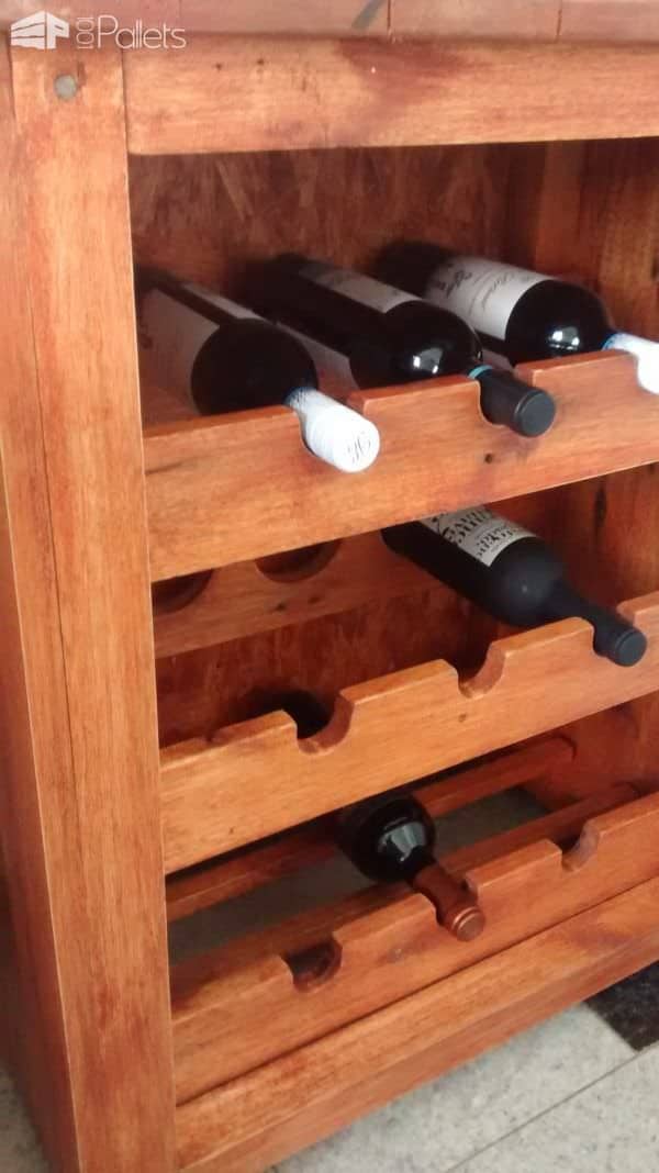 Stunning Elegant Pallet 3-shelf Wine Rack Pallet Cabinets & Wardrobes Stunning Elegant Pallet 3-shelf Wine Rack Pallet Cabinets & Wardrobes