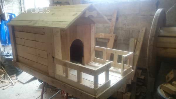 Super-cute Union Jack Pallet Doghouse Animal Pallet Houses & Pallet Supplies Super-cute Union Jack Pallet Doghouse Animal Pallet Houses & Pallet Supplies