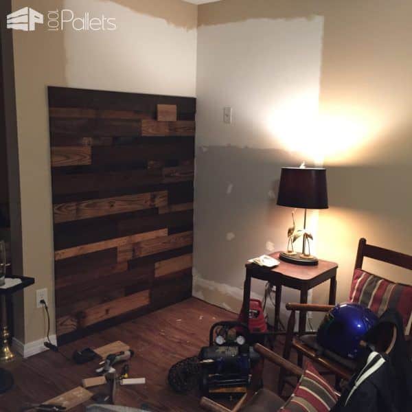 Transformed Faux Fireplace Into Cozy Pallet Reading Nook Pallet Walls & Pallet Doors Transformed Faux Fireplace Into Cozy Pallet Reading Nook Pallet Walls & Pallet Doors