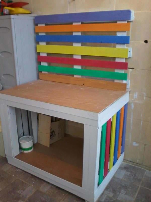 Cheery Pallet Potting / Craft Table Pallet Desks & Pallet Tables Cheery Pallet Potting / Craft Table Pallet Desks & Pallet Tables