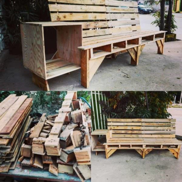 Cool Combo Pallet Outdoor Couch End Table Unit Other Pallet Projects Cool Combo Pallet Outdoor Couch End Table Unit Other Pallet Projects