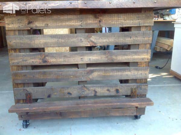 Custom Metal-topped Rustic Pallet Bar Pallet Bars Custom Metal-topped Rustic Pallet Bar Pallet Bars