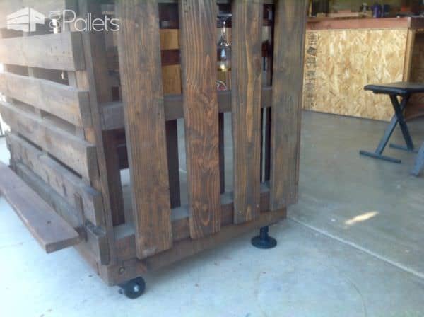 Custom Metal-topped Rustic Pallet Bar Pallet Bars Custom Metal-topped Rustic Pallet Bar Pallet Bars