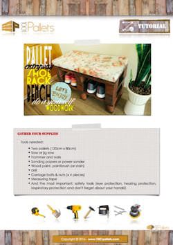 Pallet Shoes Bench / Rack English Tutorials Furniture Pallet Shoes Bench / Rack English Tutorials Furniture