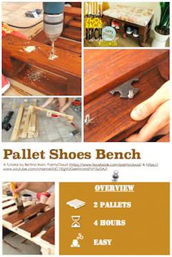 Pallet Shoes Bench / Rack English Tutorials Furniture Pallet Shoes Bench / Rack English Tutorials Furniture