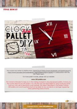 Simple Pallet Wall Clock English Tutorials Home décor Simple Pallet Wall Clock English Tutorials Home décor