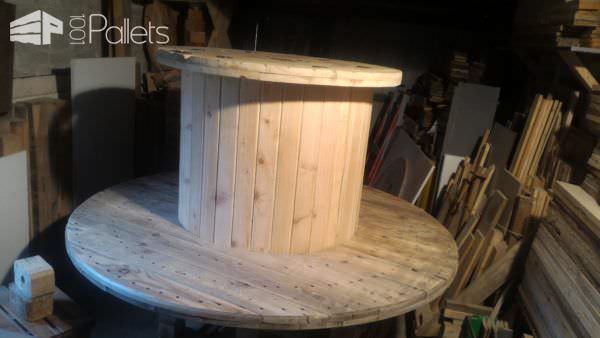 Drum Table Pallet Bench Set Pallet Desks & Pallet Tables Drum Table Pallet Bench Set Pallet Desks & Pallet Tables