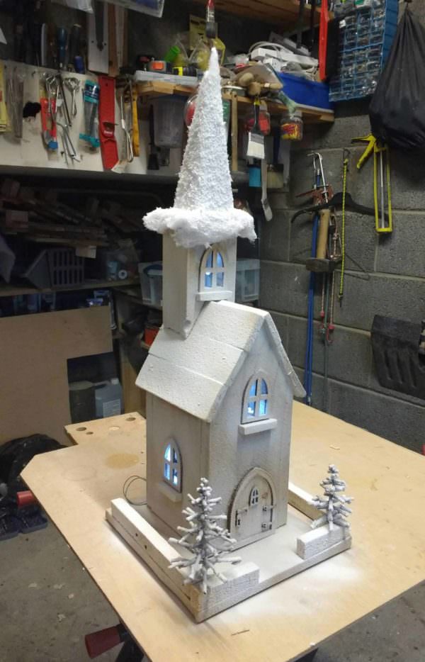 Mini Snowtopped Pallet Church For The Holidays Pallet Home Décor Ideas Pallet Projects Mini Snowtopped Pallet Church For The Holidays Pallet Home Décor Ideas Pallet Projects