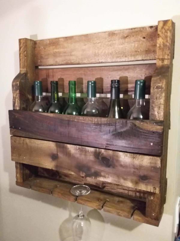 Rustic Wine & Stemware Rack Can Adorn Your Walls Pallet Home Accessories Pallet Shelves & Pallet Coat Hangers Rustic Wine & Stemware Rack Can Adorn Your Walls Pallet Home Accessories Pallet Shelves & Pallet Coat Hangers