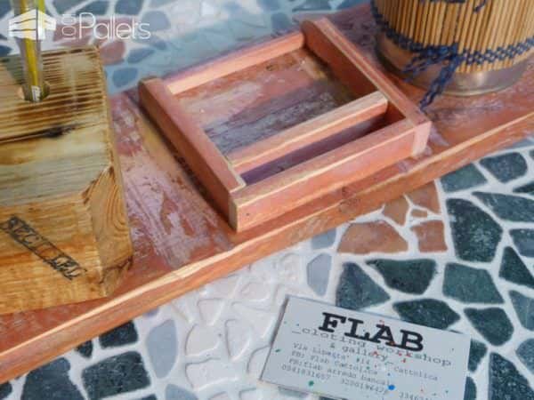 Upcycled Pallet Office Supplies Caddy Pallet Home Accessories Upcycled Pallet Office Supplies Caddy Pallet Home Accessories