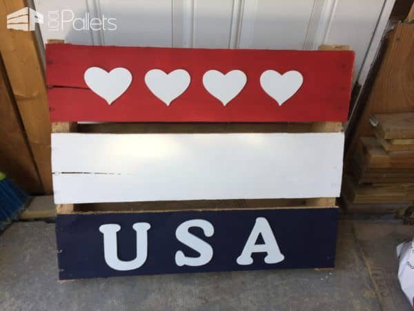 Various Patriotic Painted Pallet Flags Pallet Home Décor Ideas Various Patriotic Painted Pallet Flags Pallet Home Décor Ideas