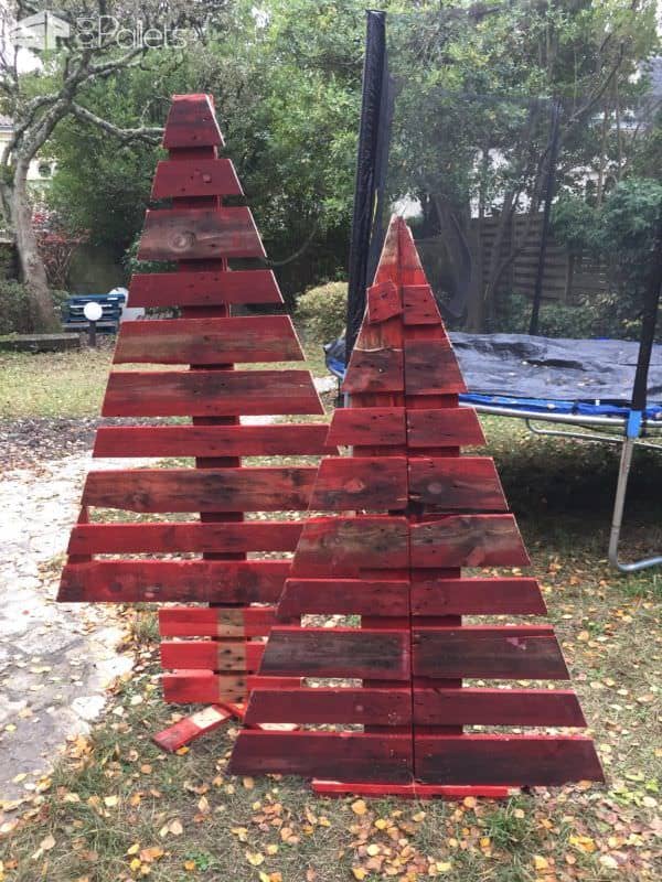 Cheery Cherry-red Pallet Christmas Trees / Sapin Noël En Palette Pallet Home Décor Ideas Cheery Cherry-red Pallet Christmas Trees / Sapin Noël En Palette Pallet Home Décor Ideas
