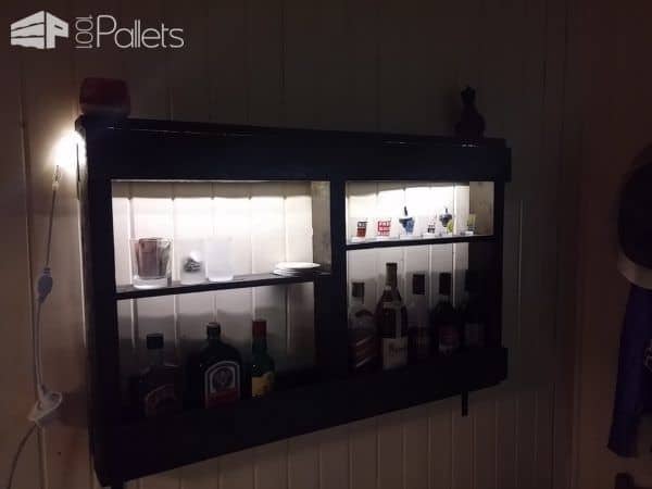 Easy, Underlit Pallet Wine Storage Shelf Pallet Home Accessories Easy, Underlit Pallet Wine Storage Shelf Pallet Home Accessories